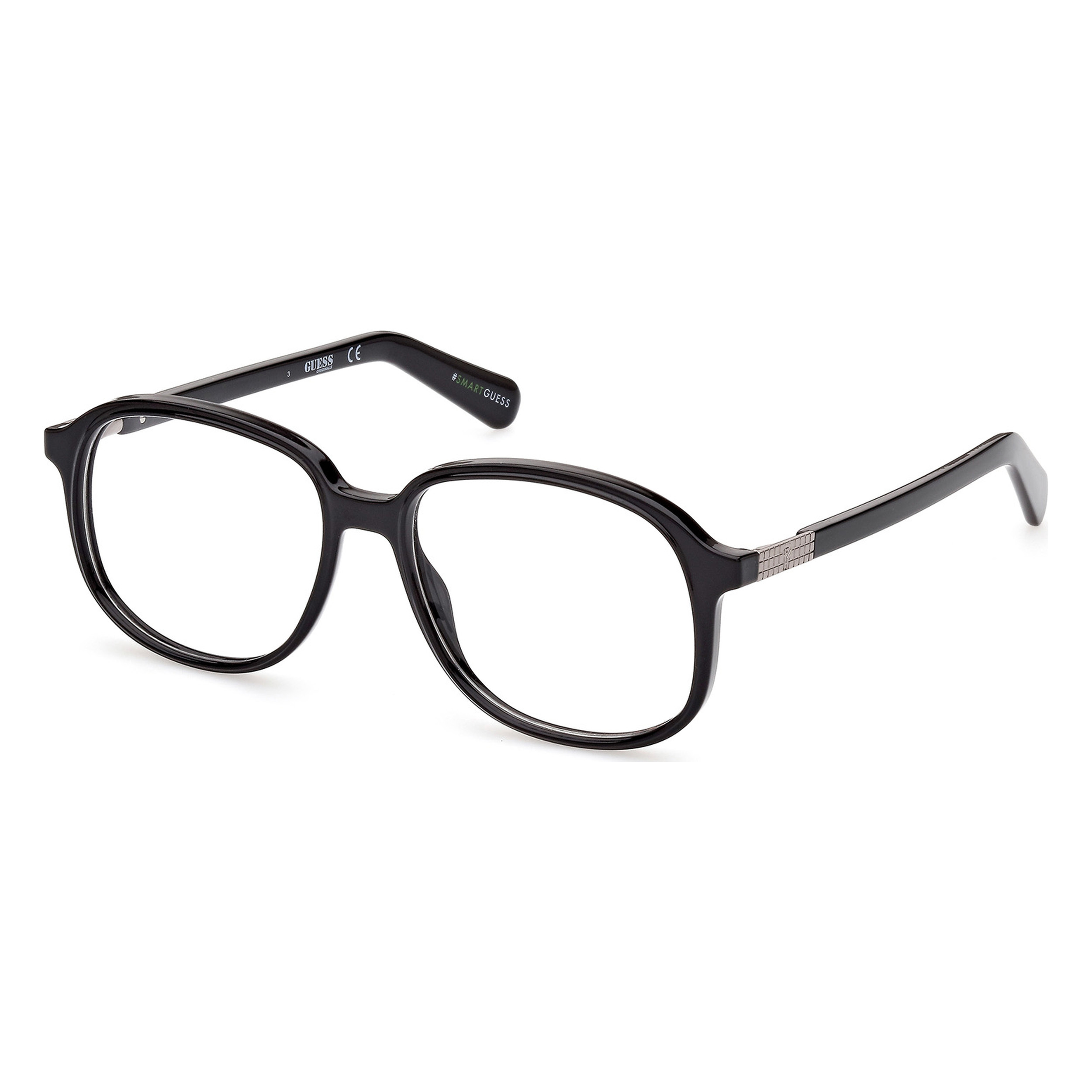 Nwt Guess Gu8255 Black Square 53mm Eyeglasses